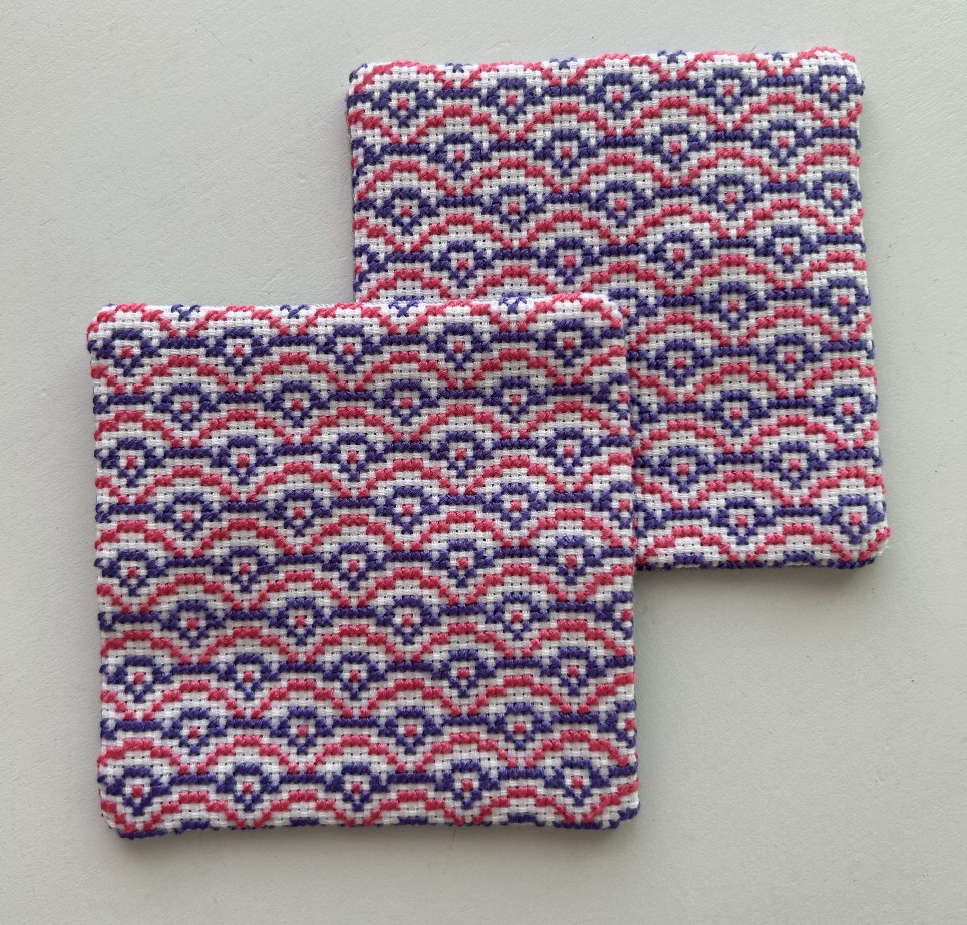 刺繍コースター